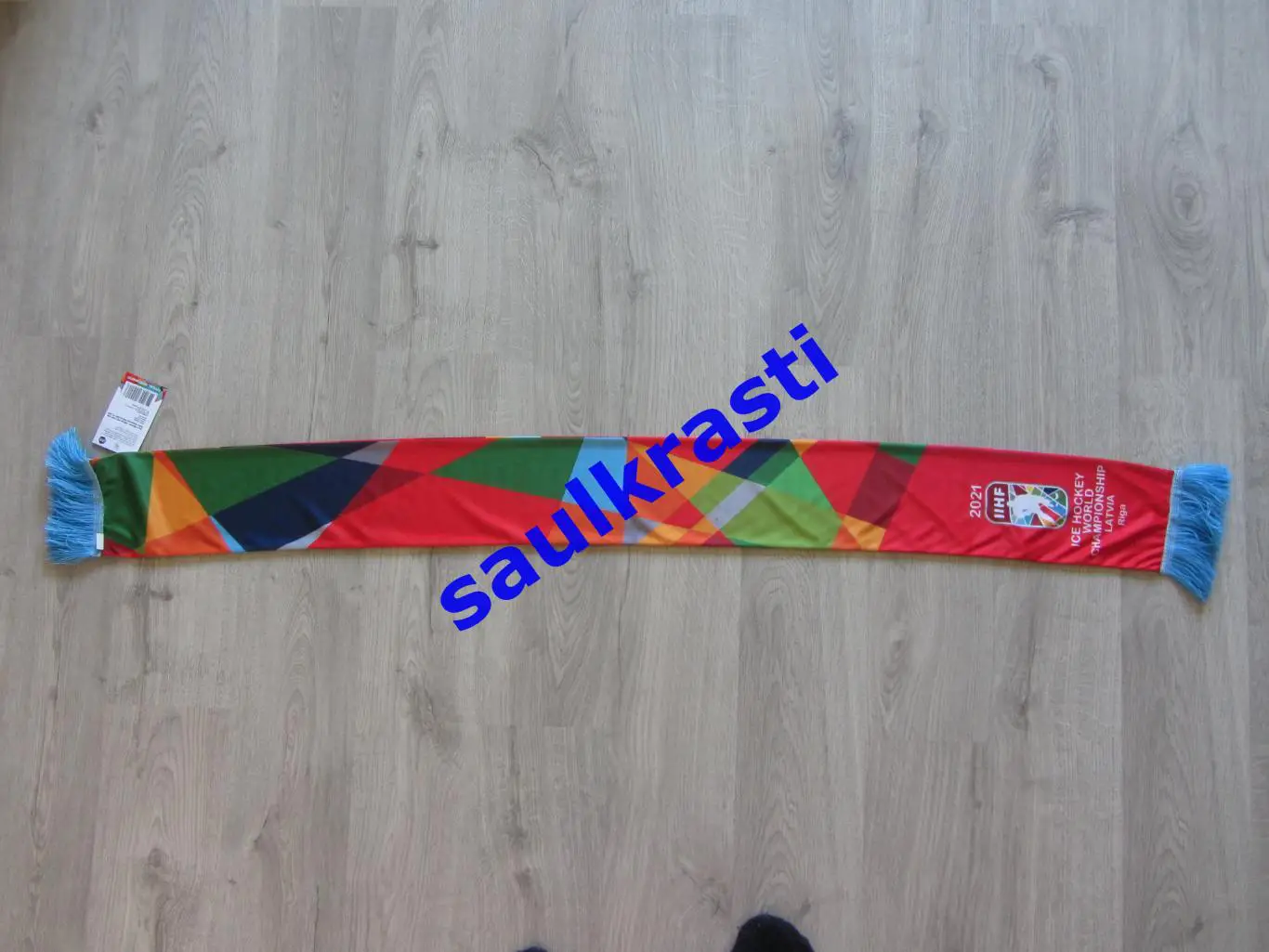 Официальный шарф. Чемпионат мира по хоккею 2021. Рига, Латвия. 1