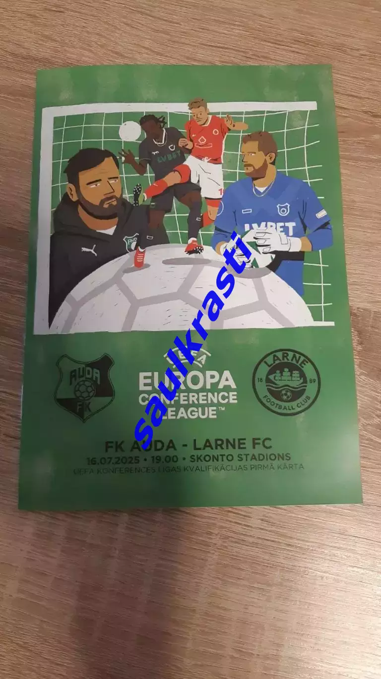 Официальная программа Ауда Латвия - Ларн Larne Северная Ирландия 16.07.2025