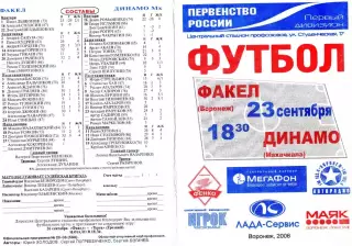 ФК Факел Воронеж - Динамо Махачкала 2006