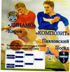 Динамо Киров - Композит Павловский Посад 02.08.2023 Кубок России