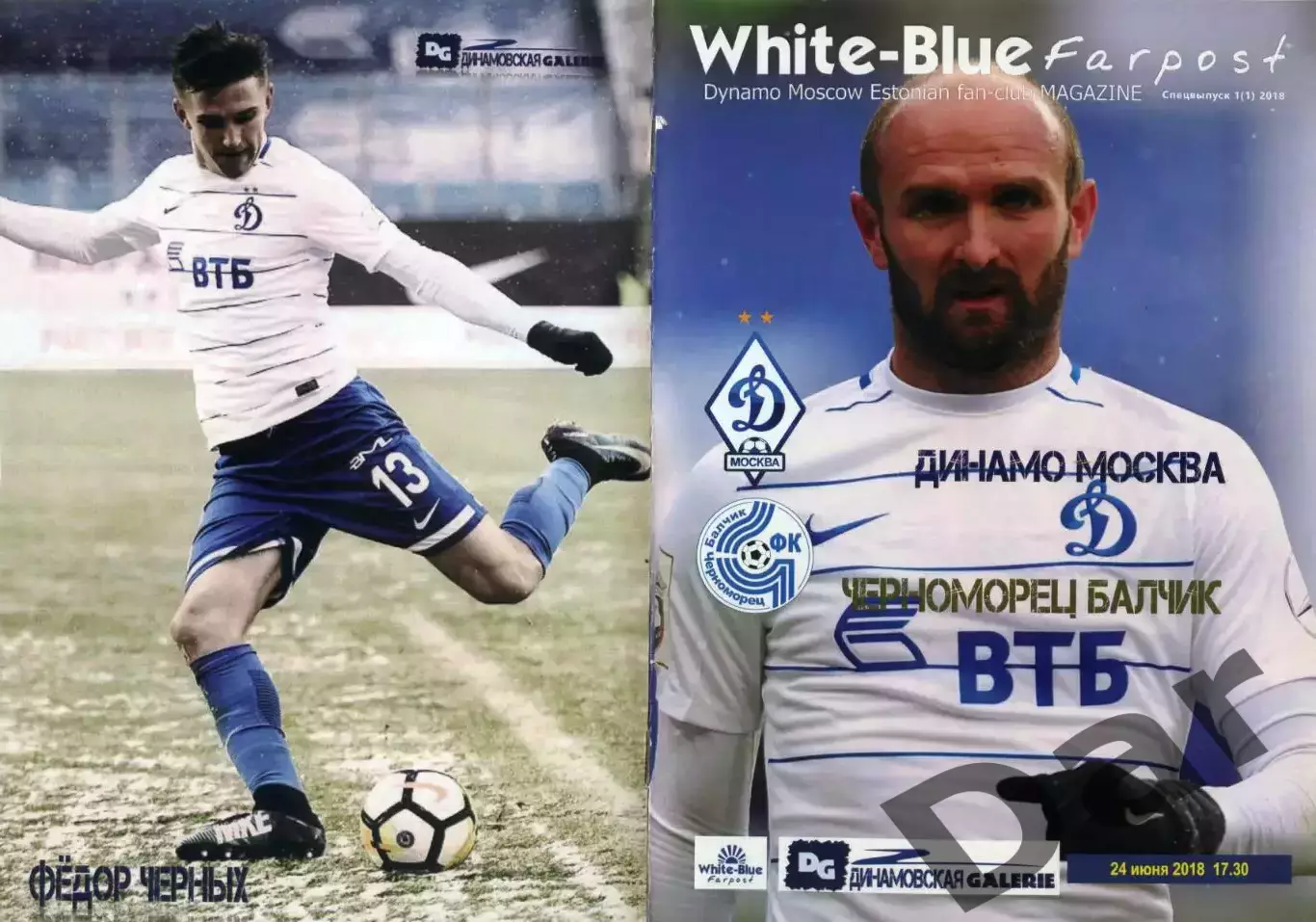 фан-программа White-blue farpost #1 (1) 2018 эстонский фан-клуб Динамо Москва