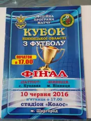 Патриот -ФК Винница-2016 финал
