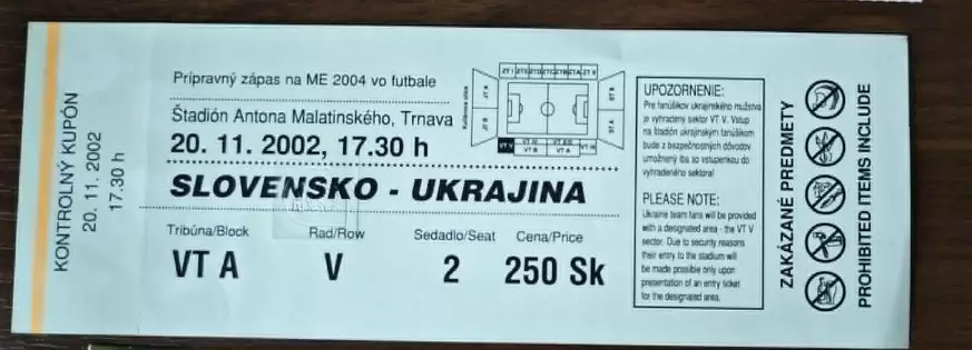 Словакия - Украина 2002