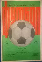 Нистру (Кишинёв) - Зенит (Ленинград) 21.07.1983
