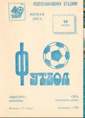 Нистру Кишинёв - СКА Ростов-на-Дону 1986