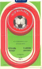Кубань - Таврия 1984