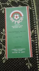 Ростсельмаш переходный турнир-1985
