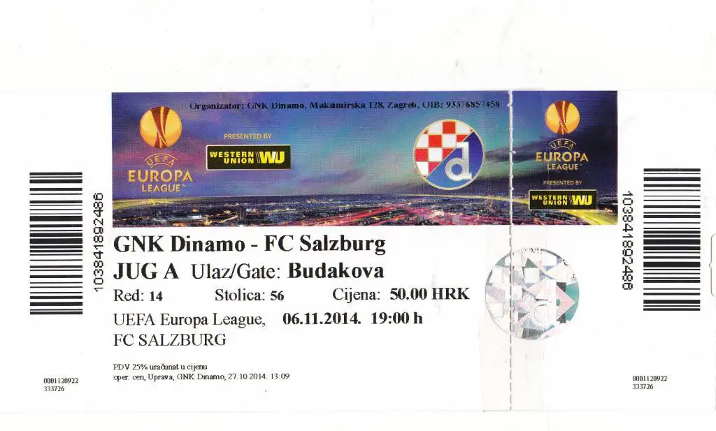 Динамо Загреб-Зальцбург-2014