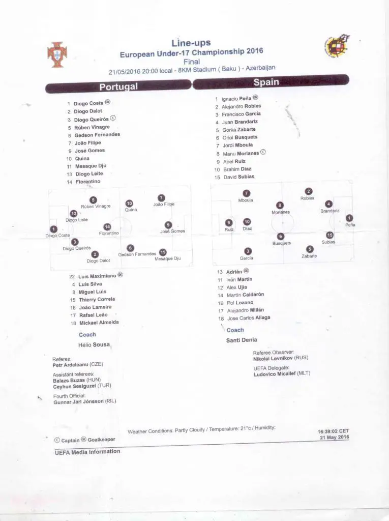 Испания-Португалия-2016 U-17