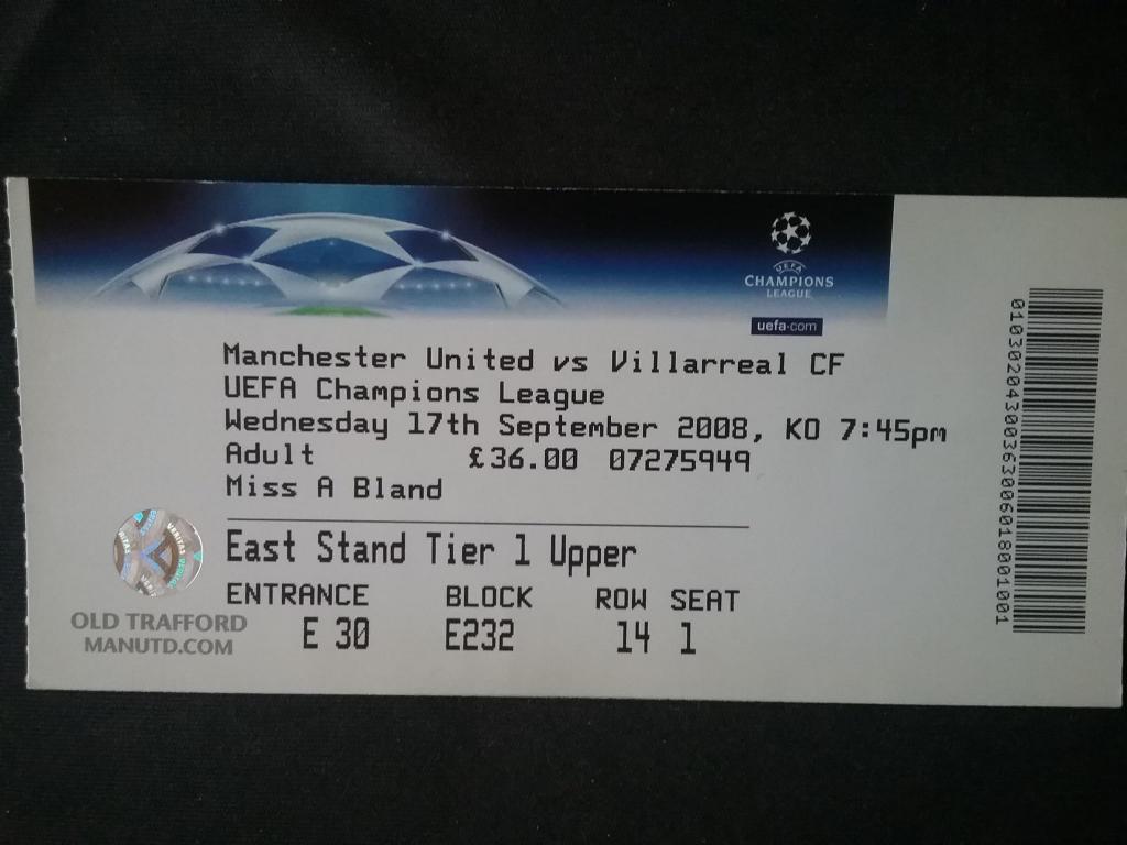 Манчестер Юнайтед-Вильяреал-2008