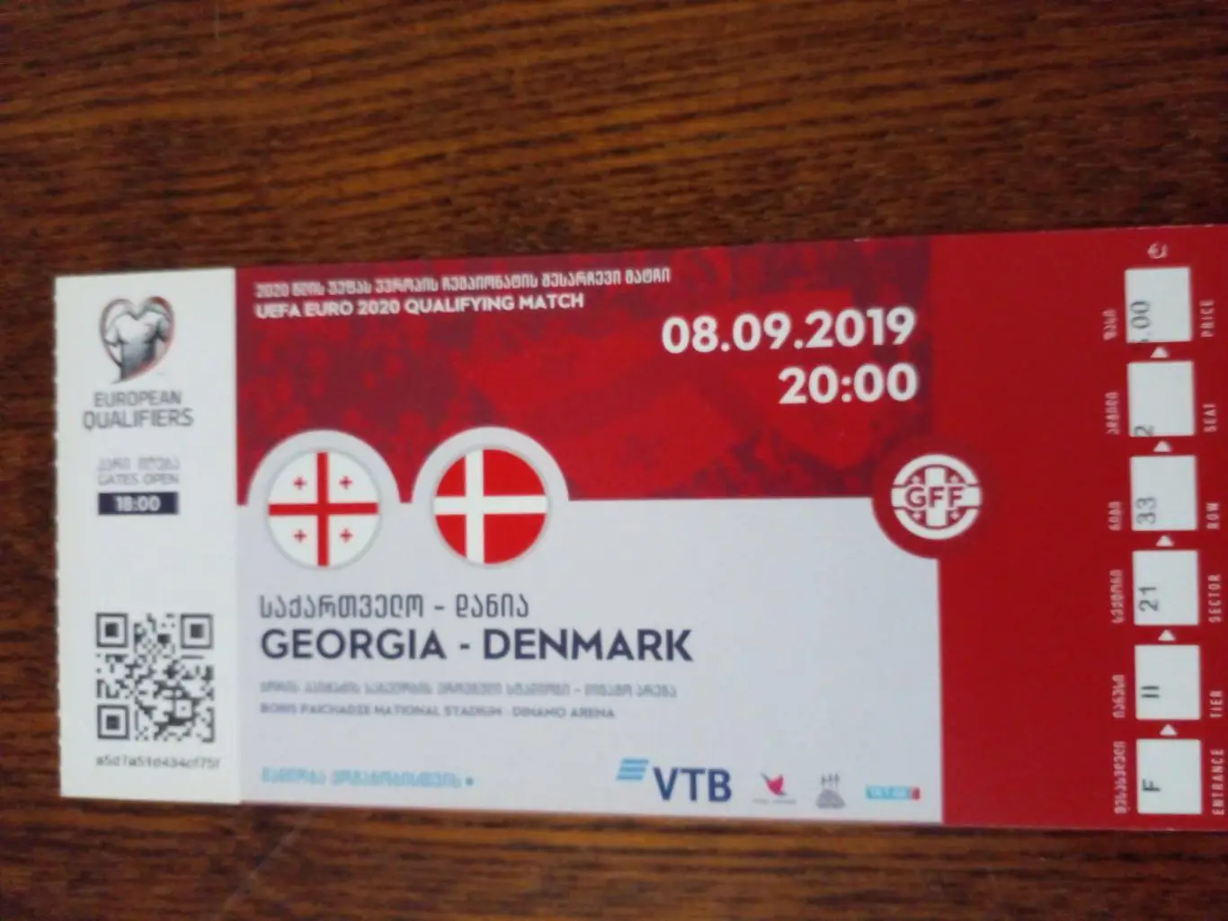 Грузия-Дания-2019