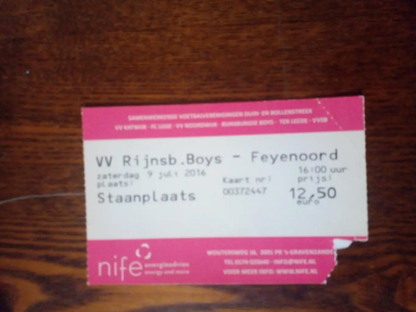 Рингс Бойс-Фейеноорд-2016 Нидерланди