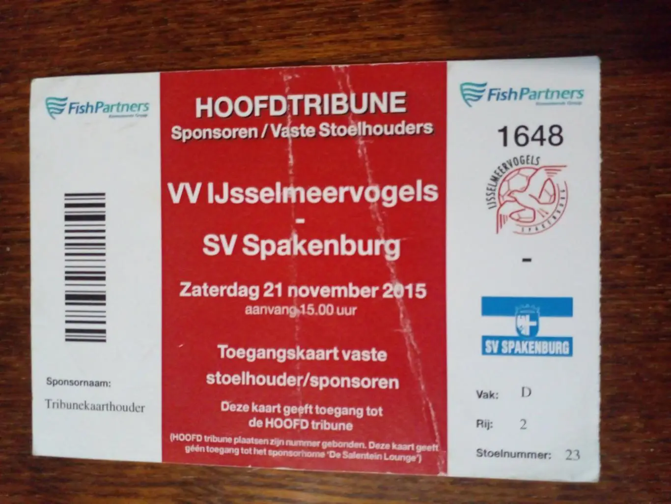 ВВ Яссельмерфогельс-Спакенбург-2015