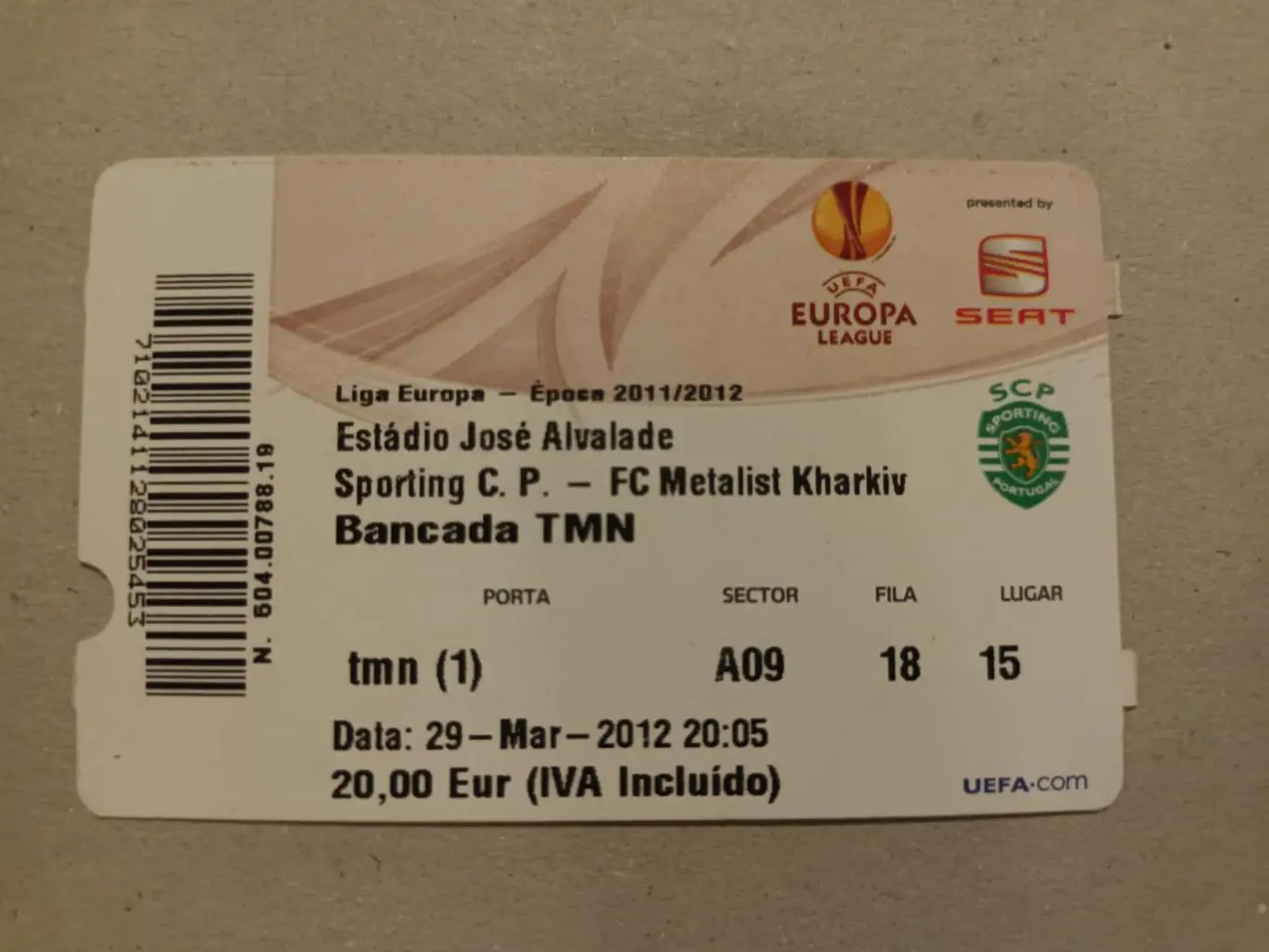 Спортинг - Металлист Харьков 2011-12