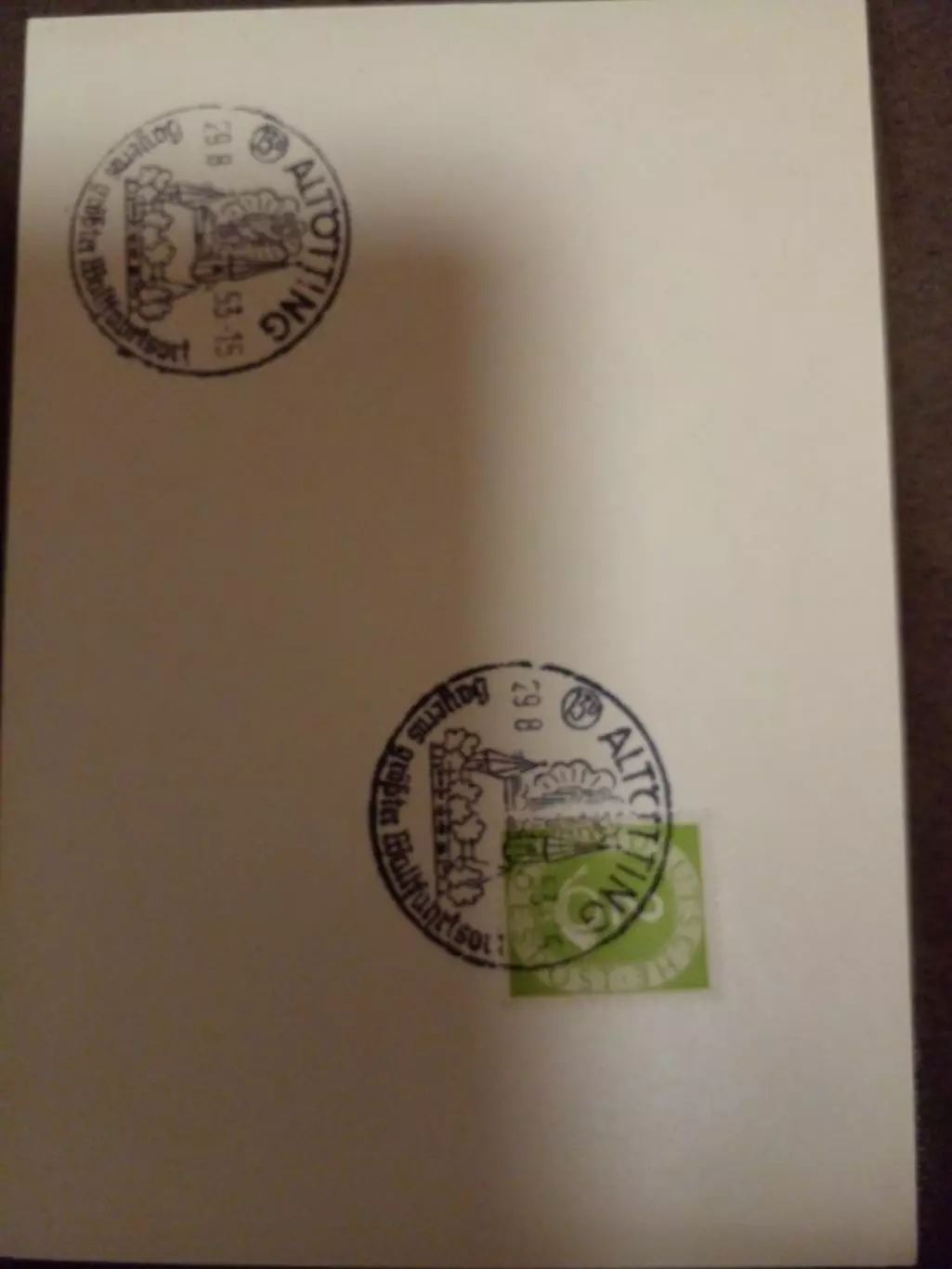 конверт с маркой спец гашение