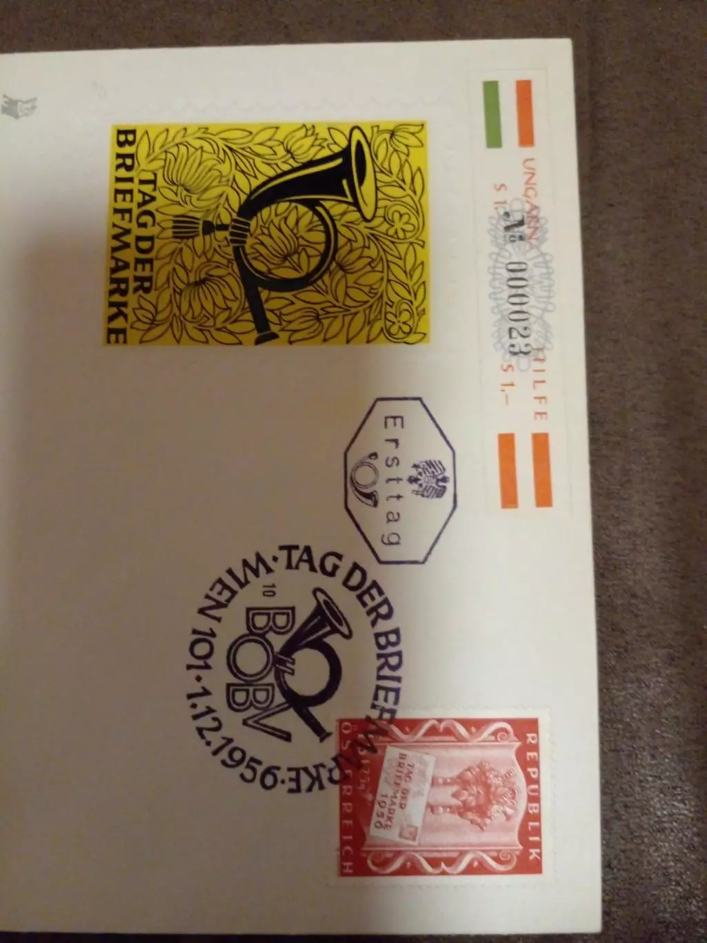 конверт с маркой