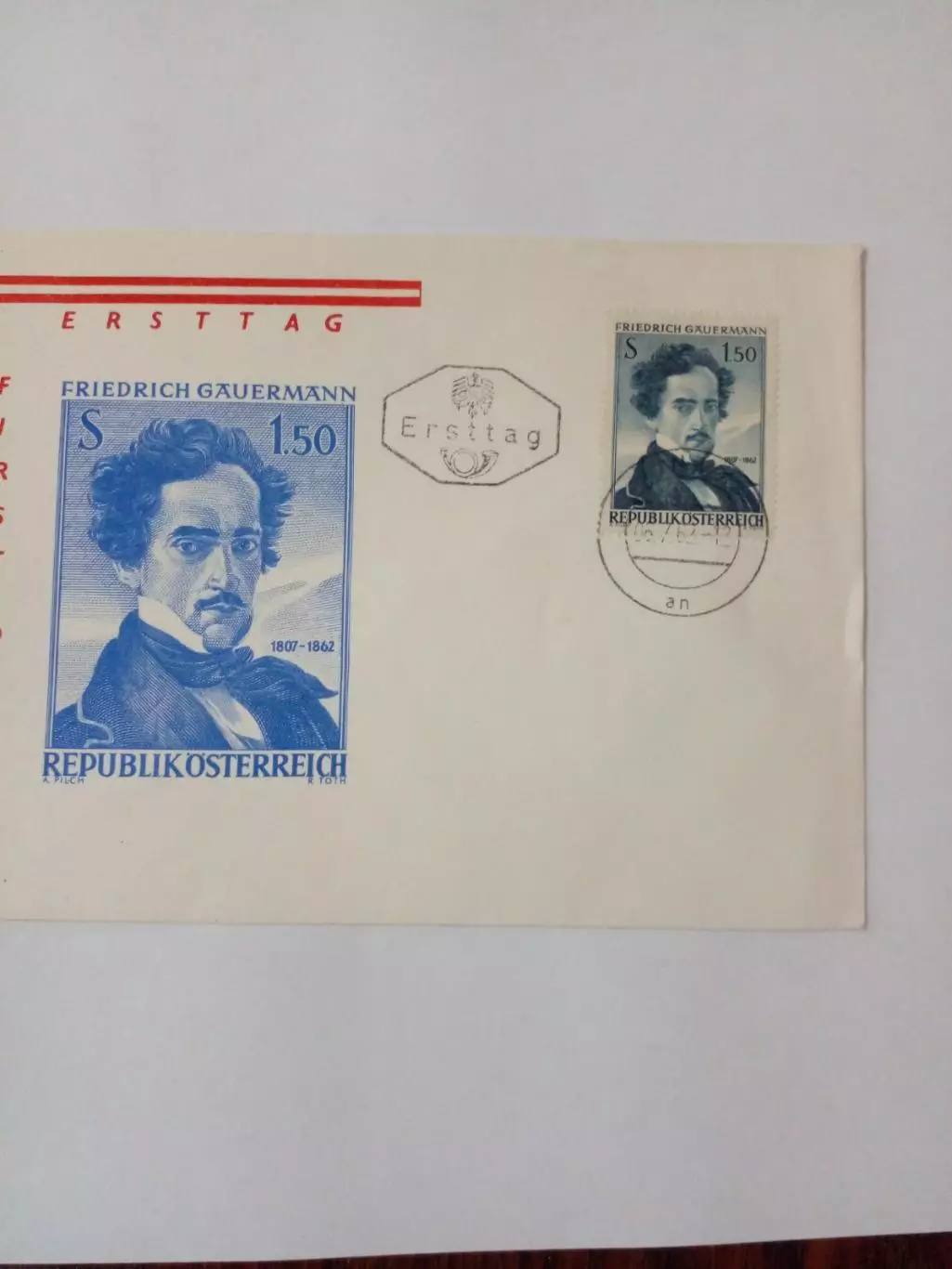 Конверт с маркой Австрия 60-е годы