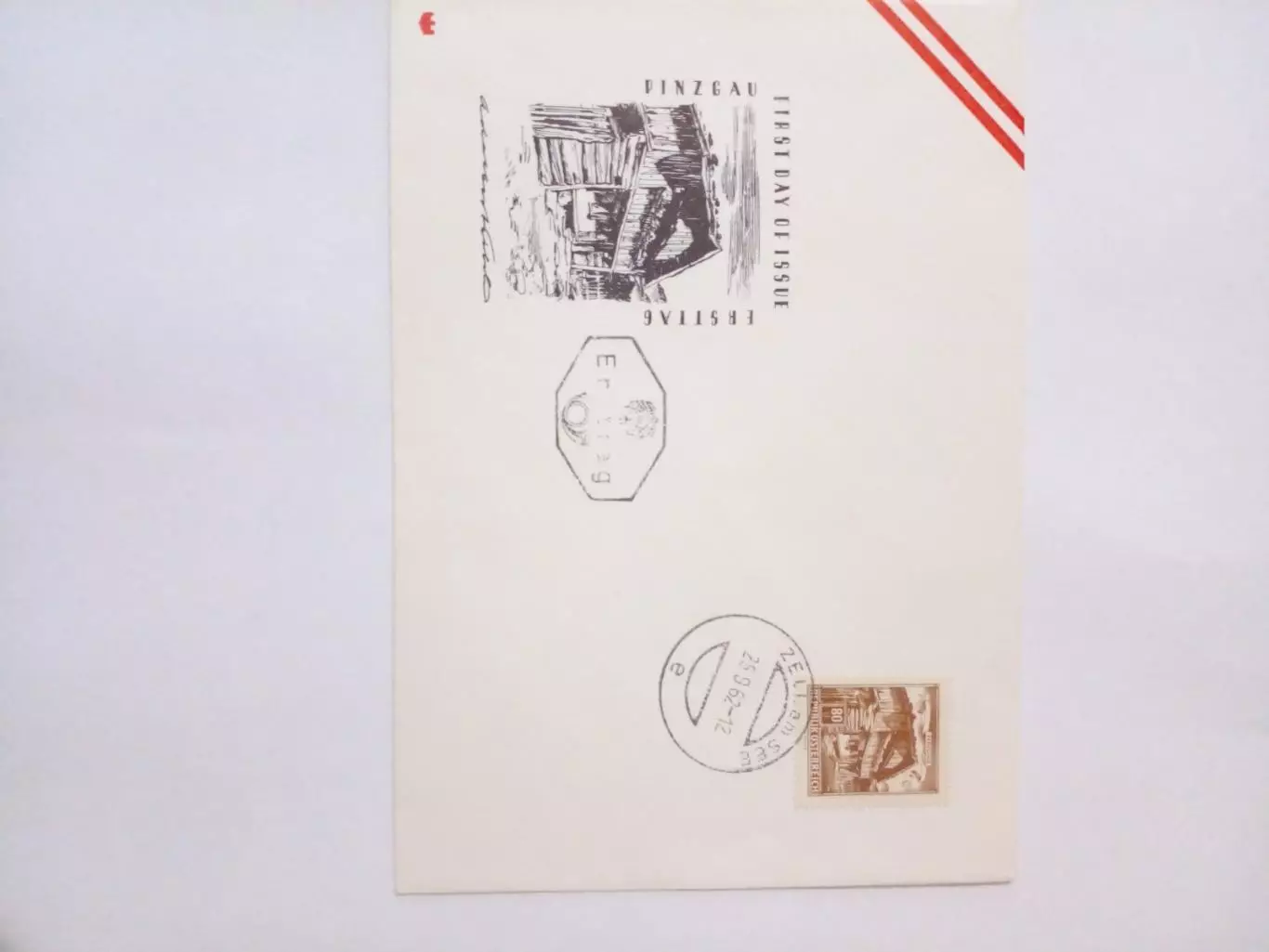 Конверт с маркой Австрия 1962 год