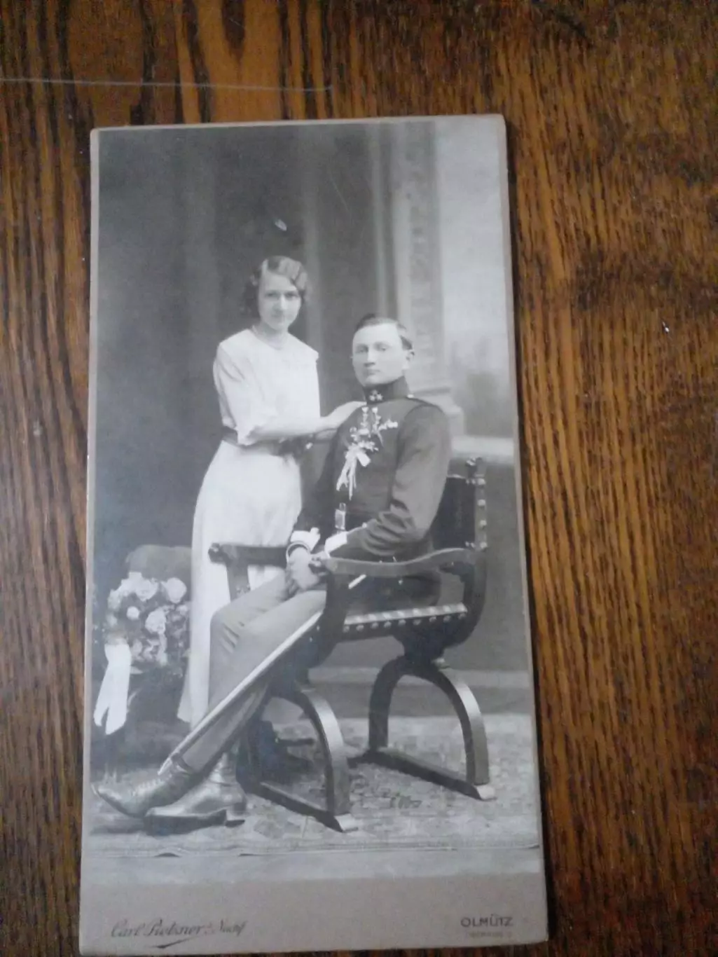 Офицер Австрии с женой 1914 год