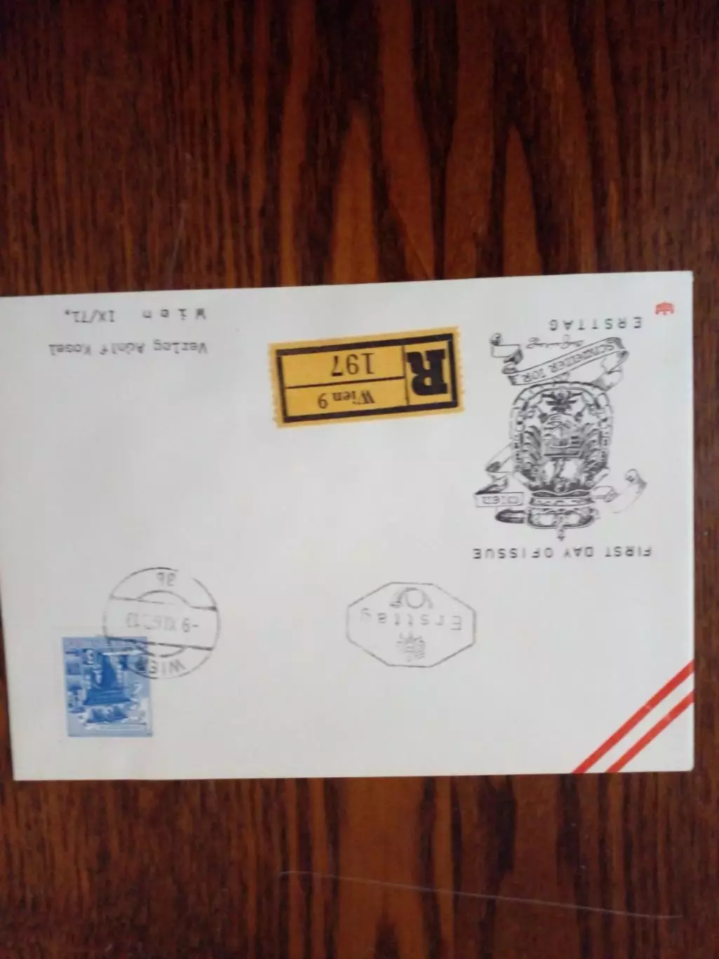 Конверт с маркой Австрия 1971