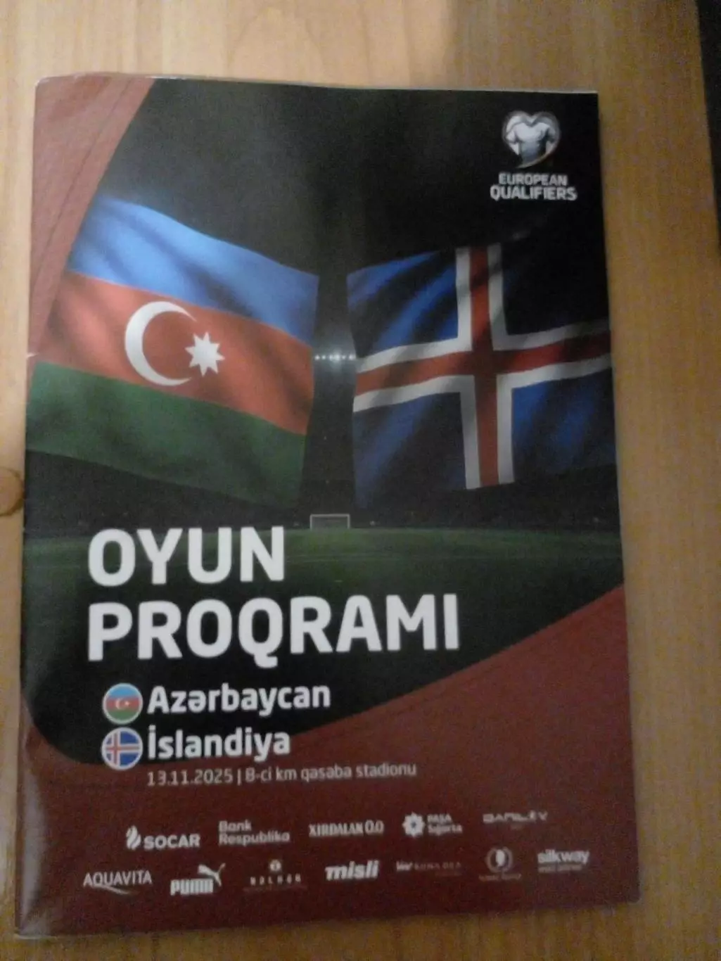 Азербайджан-Исландия-2025 Оригинал