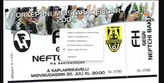 Хавнарфьордур Исландия - Нефтчи Баку , Азербайджан 2005