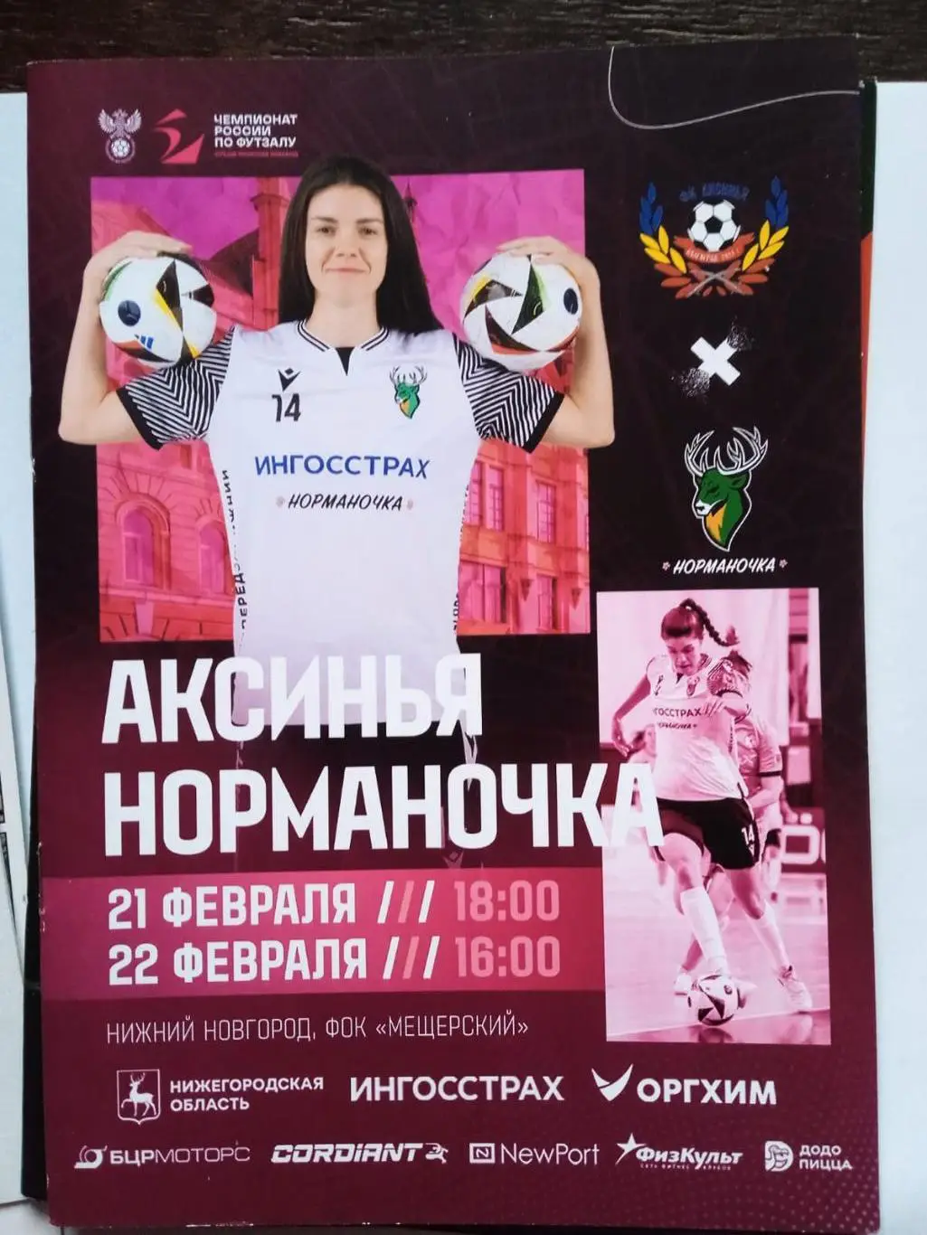 Норманочка (Нижний Новгород) - Аксинья (Волгоград). 21-22 февраля 2025.