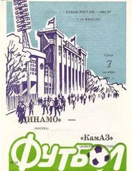 Кубок России 1992/1993: Динамо Москва - КАМАЗ Набережные Челны