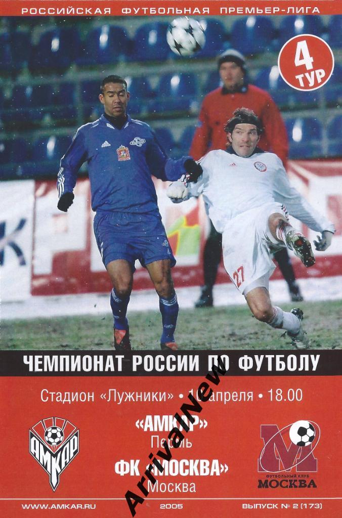 2005 - Амкар (Пермь) - ФК Москва