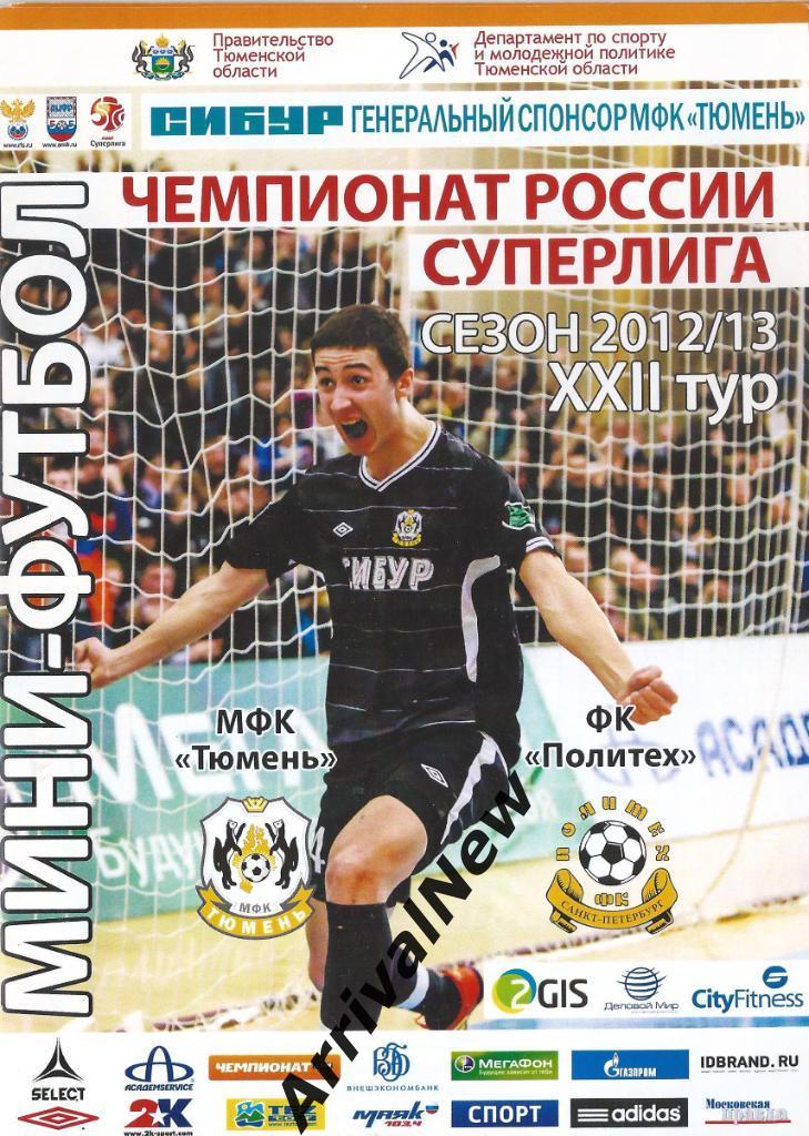 2012/2013 - МФК Тюмень - Политех (Санкт-Петербург)