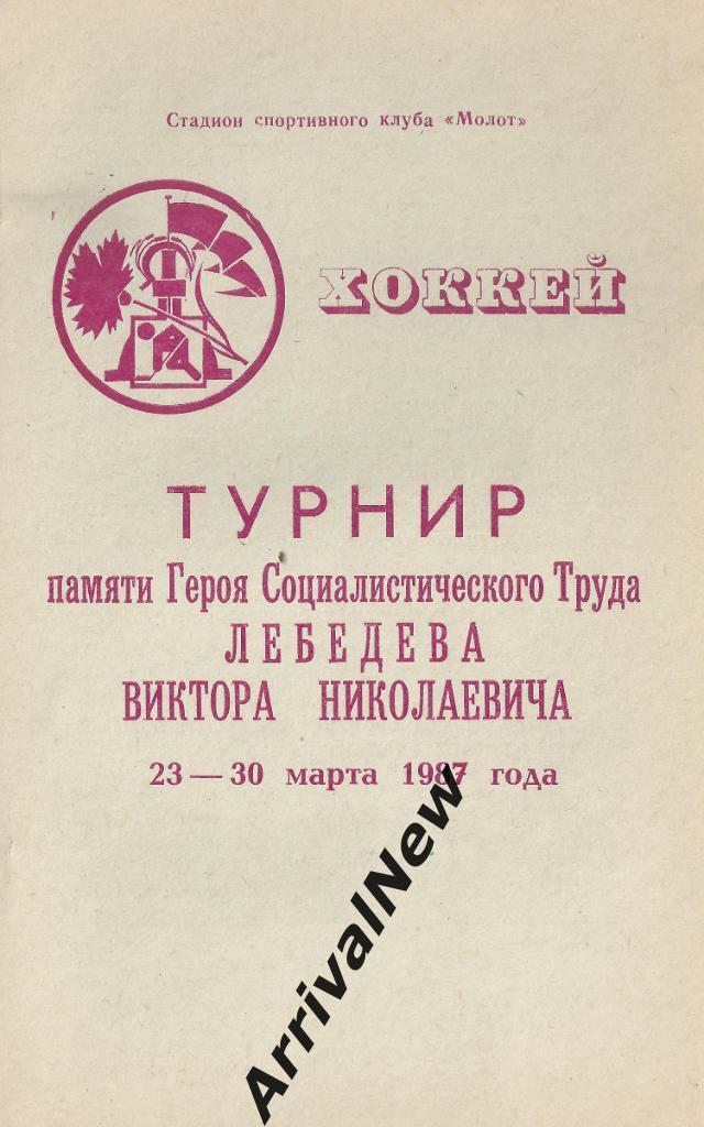 1987 - Турнир на приз Лебедева (юноши), Пермь