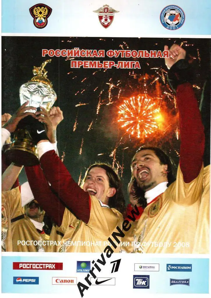 Российская футбольная премьер-лига. Итоги 2008 года