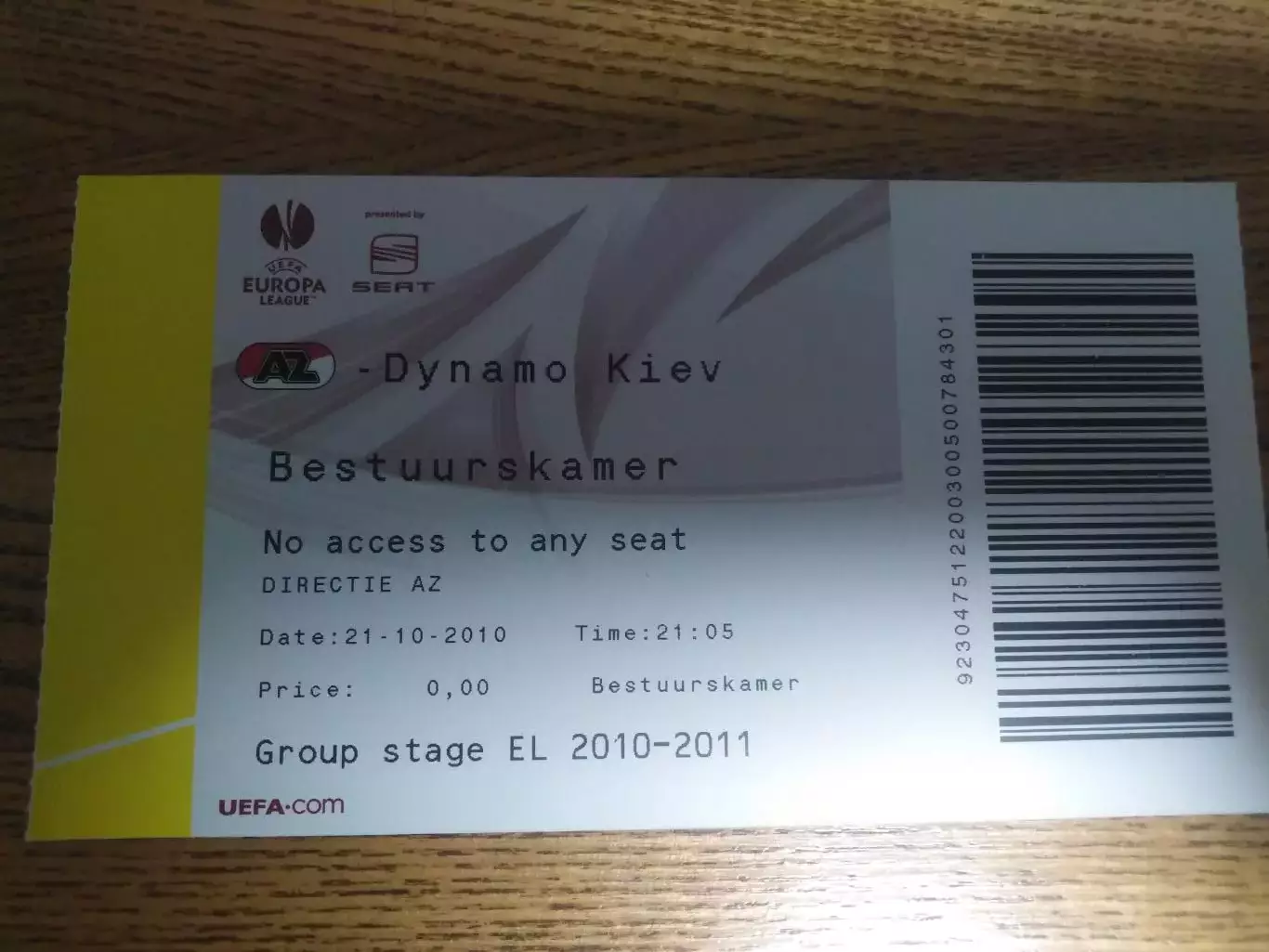 Аз Алкмаар Динамо Киев 2010