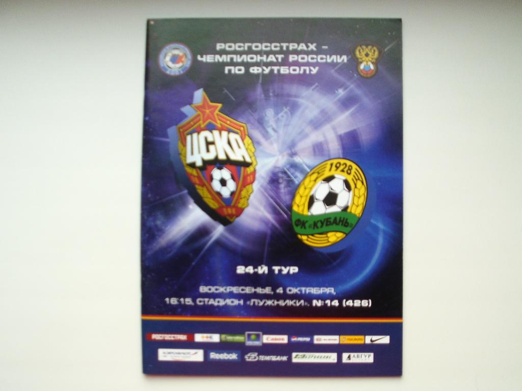 ЦСКА : Кубань Краснодар 2009 г.