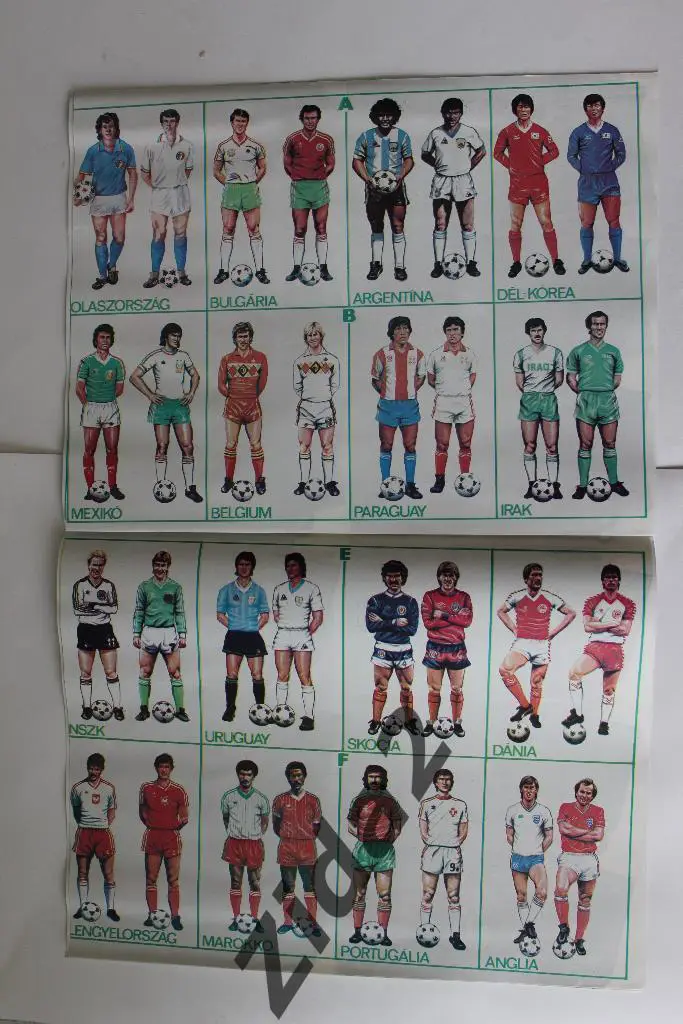 Футбол. ЧМ - 1986 г. Сборная Венгрии.Кепеш спорт. 2