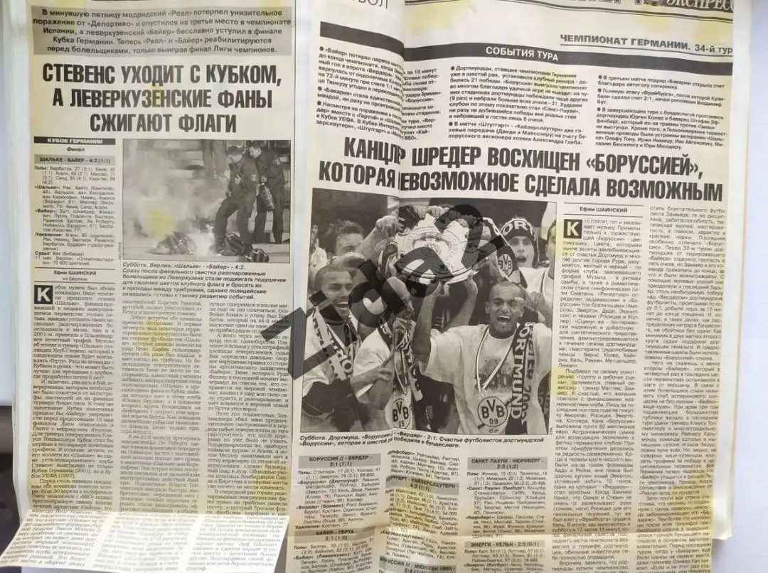 Футбол. Бундеслига . 99-00, 00-01, 01-02, 02-03 г.г. 2