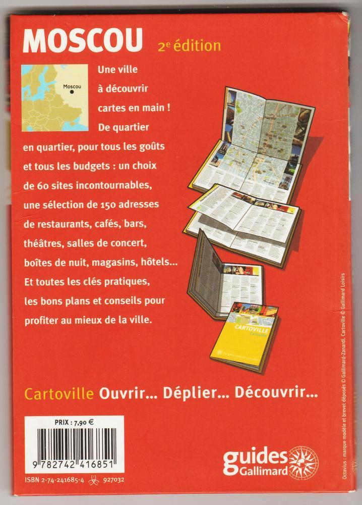 Moscou Cartoville, 2e edition - Guides Gallimard 1