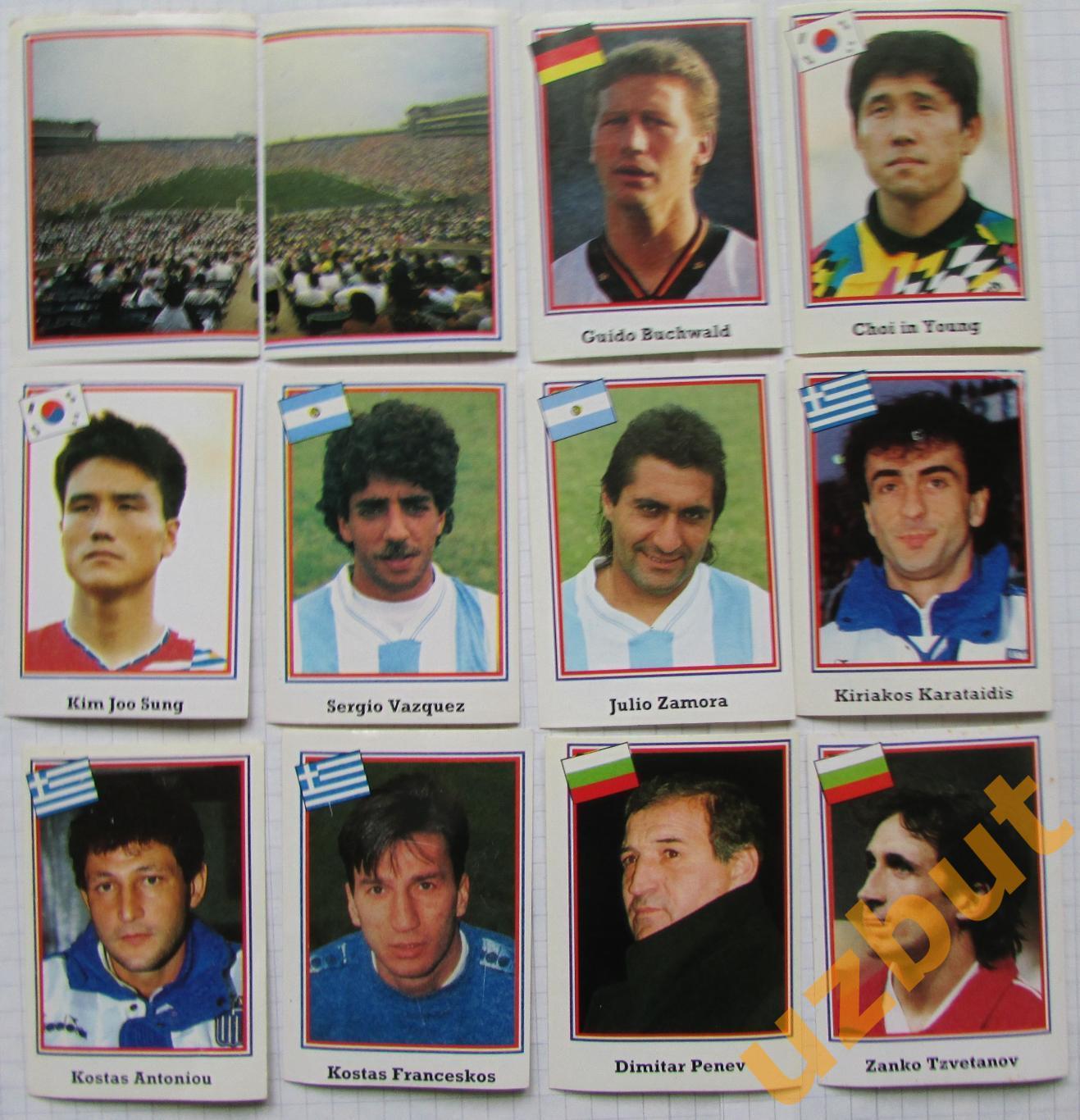 Наклейки ЧМ по футболу 1994 EuroFlash список 1