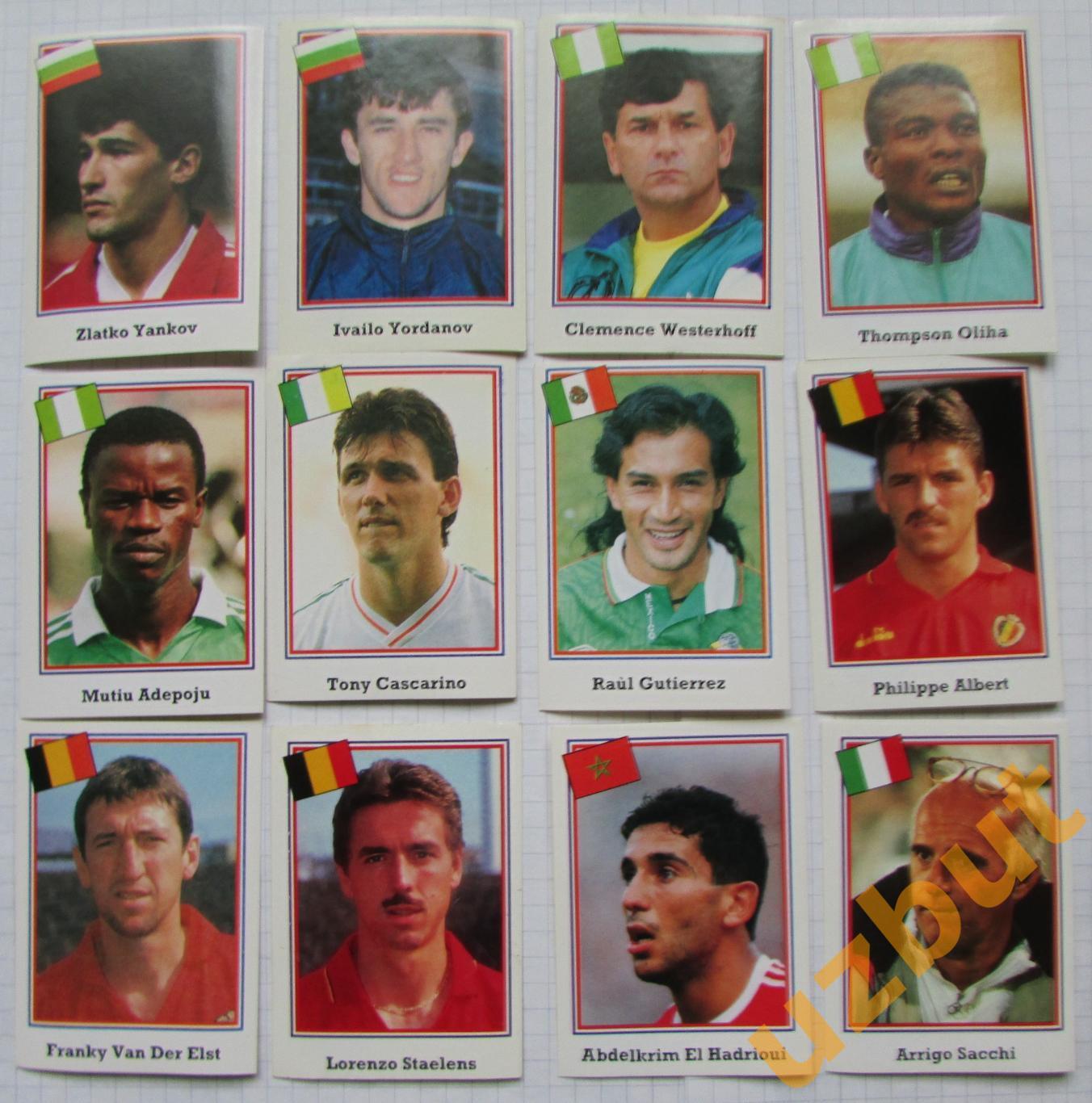 Наклейки ЧМ по футболу 1994 EuroFlash список 2
