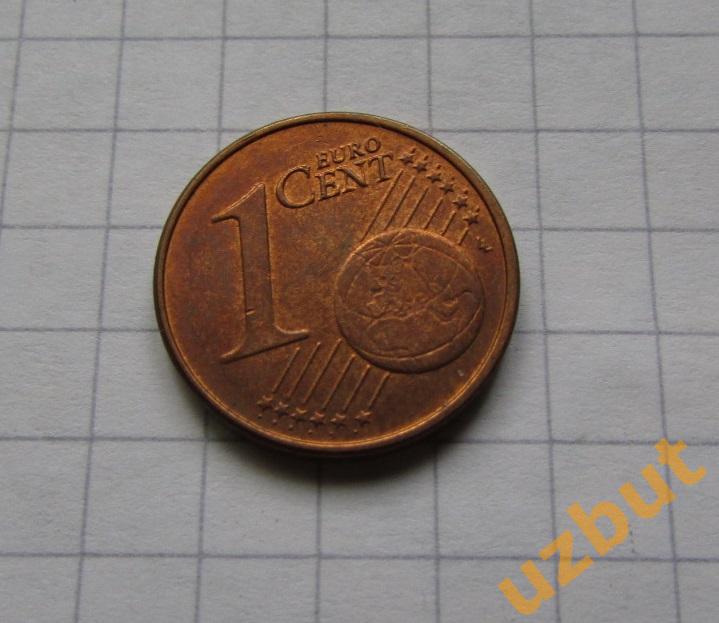 1 евро цент ФРГ 2002 D