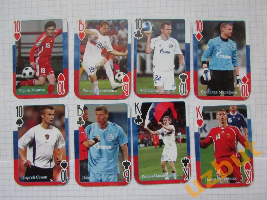Игральные карты Сборная России по футболу 2006 г. - 36 шт
