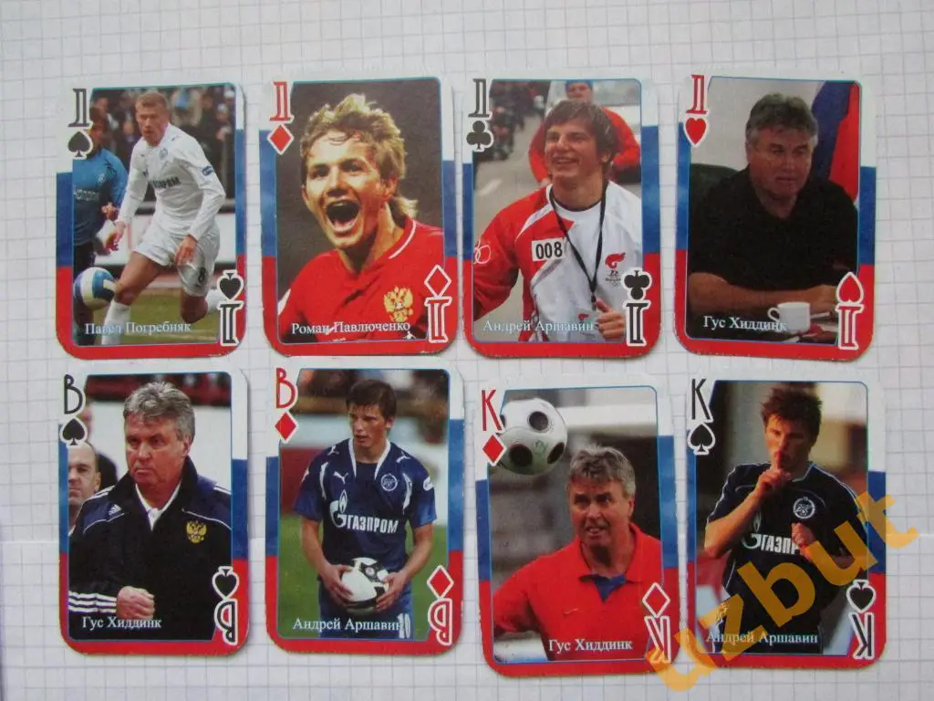 Игральные карты Сборная России по футболу 2006 г. - 36 шт 2