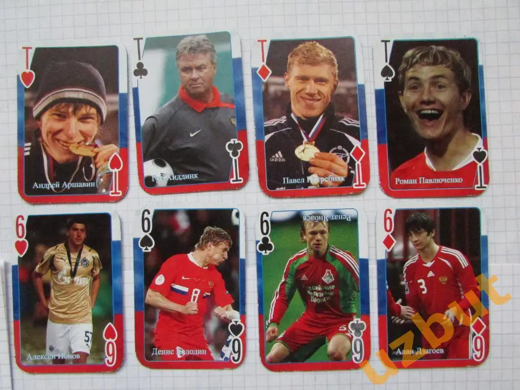 Игральные карты Сборная России по футболу 2006 г. - 36 шт 3