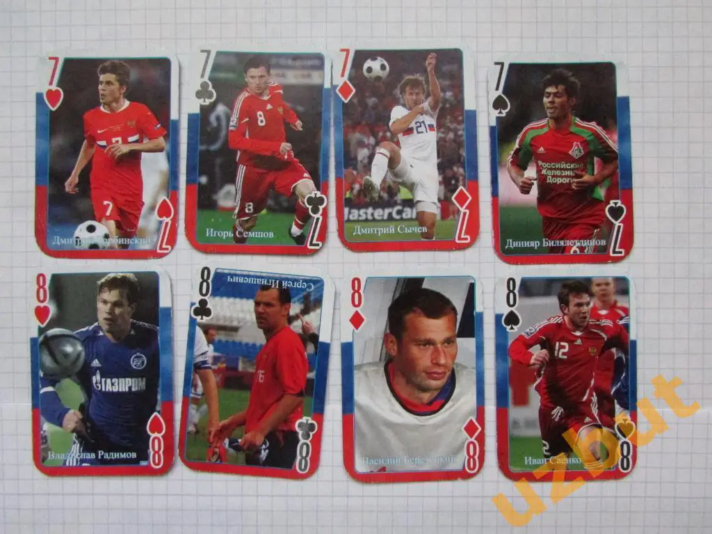 Игральные карты Сборная России по футболу 2006 г. - 36 шт 4