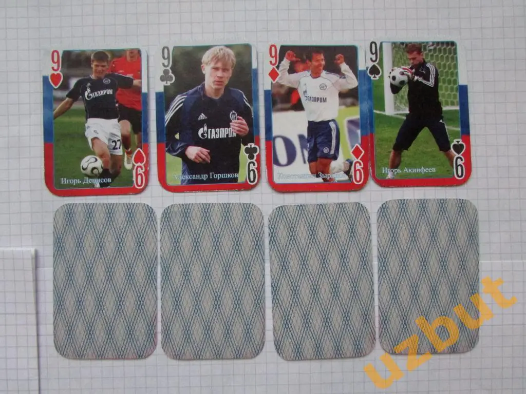 Игральные карты Сборная России по футболу 2006 г. - 36 шт 5