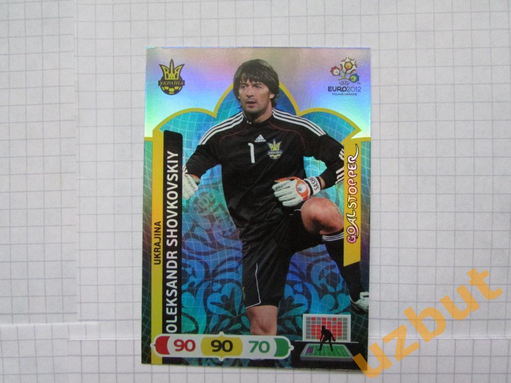 Карточка PANINI №240 Шовковский goal stopper Чемпионат Европы 2012 Adrenalyn XL