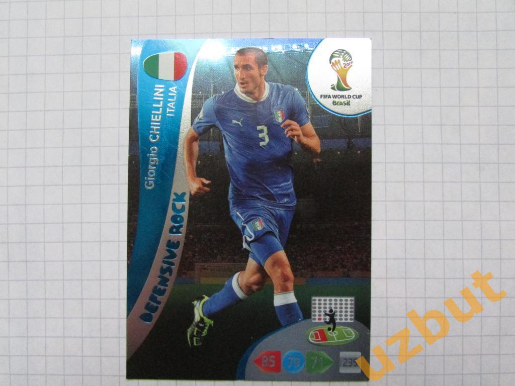 Карточка PANINI G Chiellini #374 Чемпионат Мира 2014 Adrenalyn XL