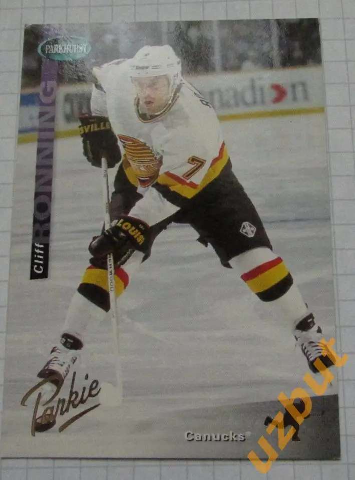 Карточка НХЛ Клифф Роннинг Ванкувер Кэнакс # 188 Cliff Ronning1994