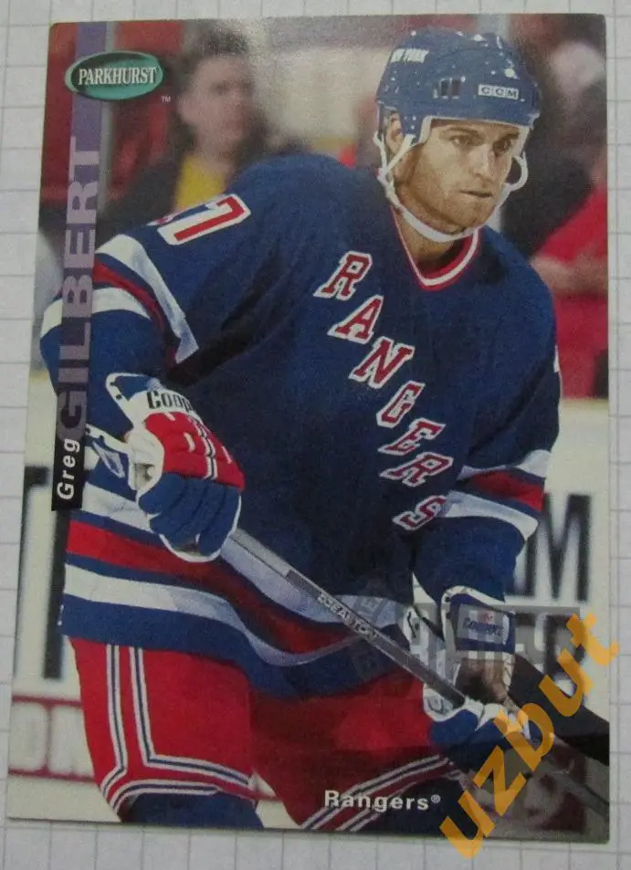 Карточка НХЛ Грег Гилберт Нью-Йорк Рейнджерс # se111 Greg Gilbert 1994