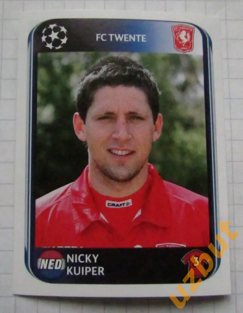 Наклейка №62 Nicky Kuiper FC Twente Panini ЛЧ 2010-2011